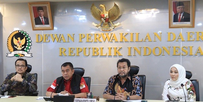 Komite II DPD RI Nilai Kebijakan Pemerintah Pusat Kurang Berpihak Terhadap Daerah