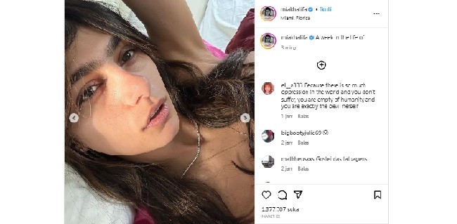 Mia Khalifa Tunjukan Tindikan Terbarunya Ditempat Rahasia  
