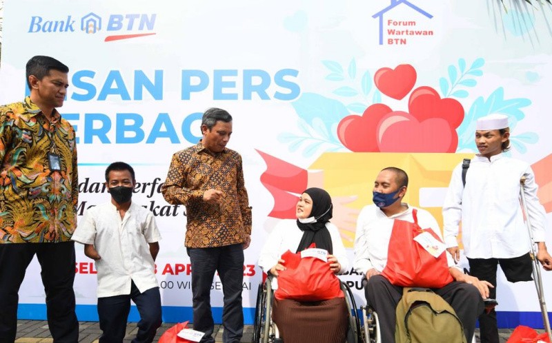 BTN dan Insan Pers Berbagi