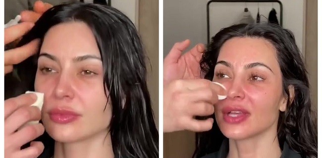 Kim Kardashian Pukau Penggemar dengan Wajah Tanpa MakeUp 