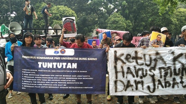Aktivis PMII Minta Pimpinan KPK Mundur