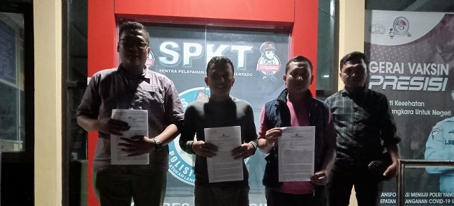 Dugaan Pencemaran Nama Baik, Darul Cs Lapor Wike Efrilla ke Polres Merangin