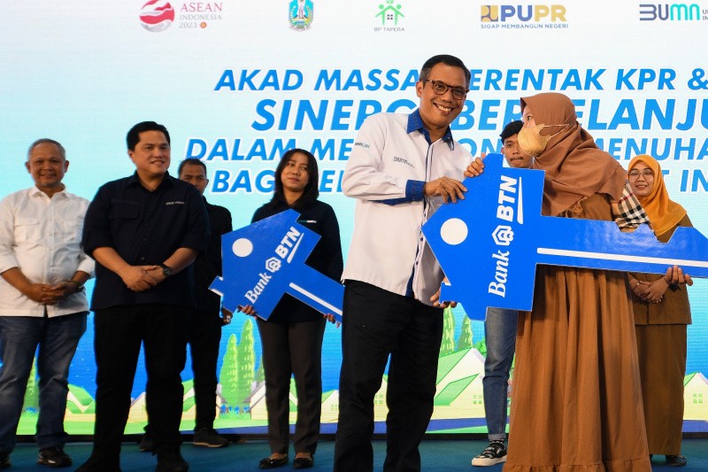 Bank BTN Gelar Akad Massal Serentak KPR 10.000 Unit di Sidoarho