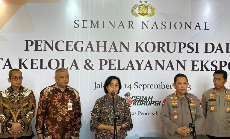 Kapolri dan Menkeu Bertekad Tekan Korupsi di Tata Kelola Ekspor Impor