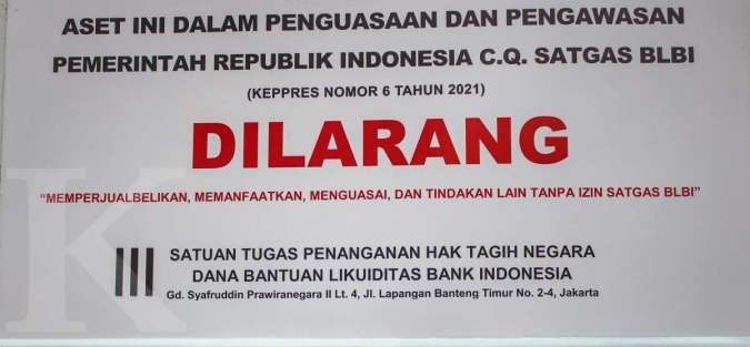 Satgas BLBI Kuasai Aset Tanah Eks BLBI Senilai Rp149 Miliar