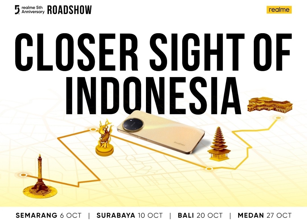 Kunjungi Empat Kota Besar di Indonesia, realme Gelar realme 5th Anniversary Roadshow untuk Perkenalkan realme 11 Series dan Hadirkan Promo Spe