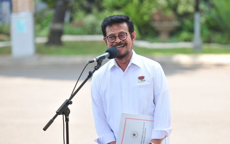 Temui Mensesneg, Mentan SYL Ajukan Surat Pengunduran Diri