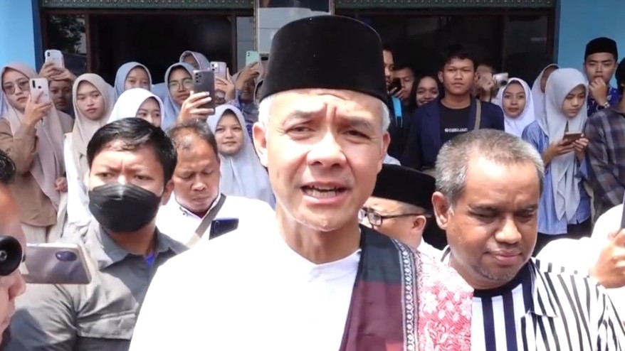 Datang ke Ponpes Darussalam Ciamis, Ganjar Bicara Pentingnya Pendidikan Vokasi Bagi Santri