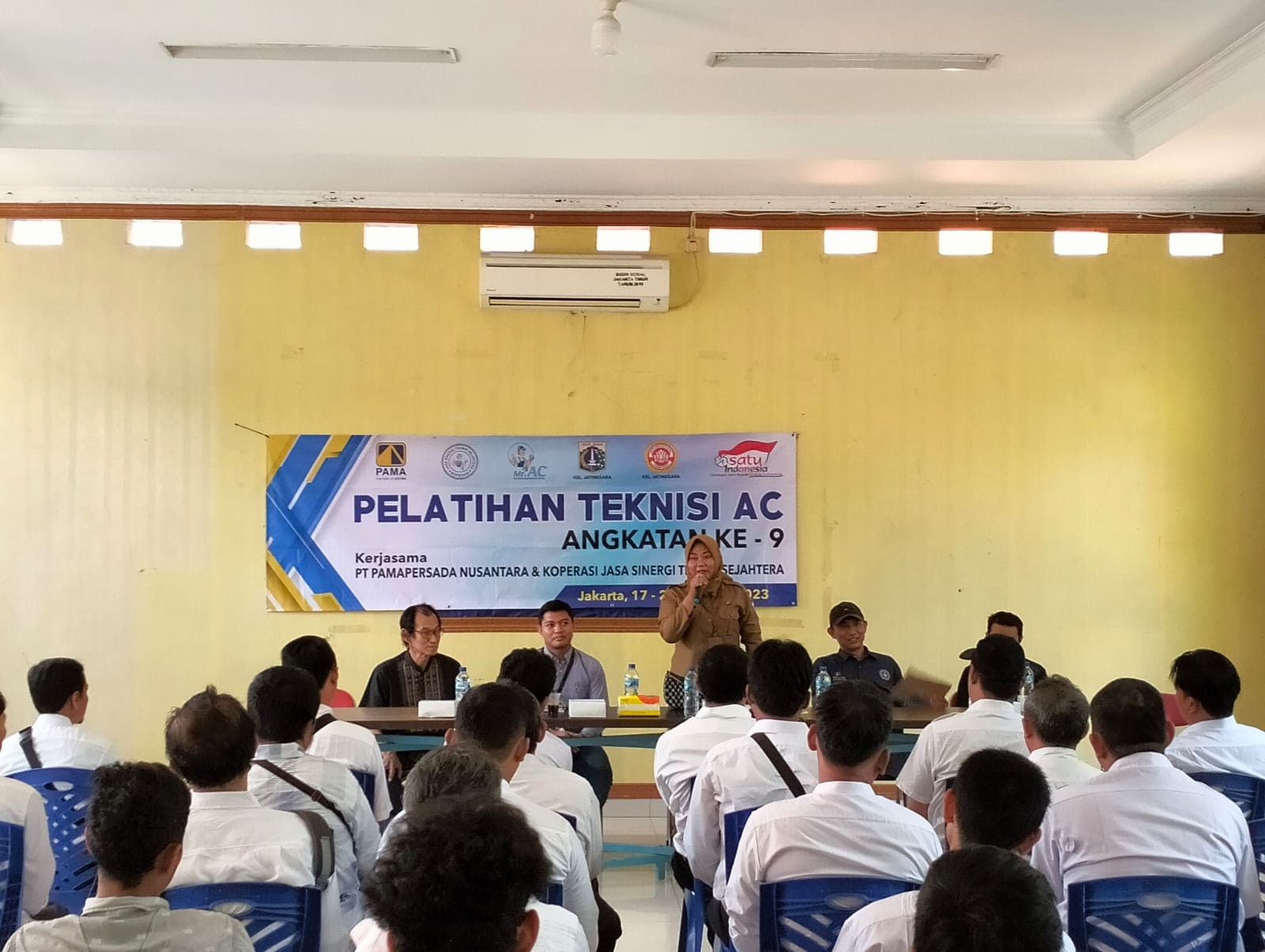 Tingkatkan Hard Skil Pemuda Angkatan Kerja, PT PAMA Gelar Pelatihan Teknisi AC