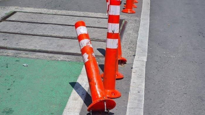 Viral Pencabutan Stick Cone Pembatas Jalur Sepeda, Ini Penjelasan Dishub DKI
