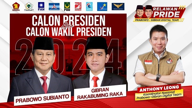 Relawan PRIDE Sebut Sentimen Positif Prabowo-Gibran Genjarkan Kampanye Udara