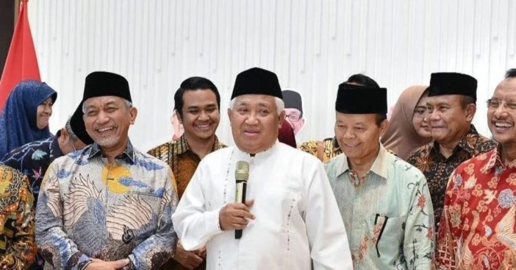 Din Syamsuddin Yakin Warga Muhammadiyah Dukung Pasangan AMIN