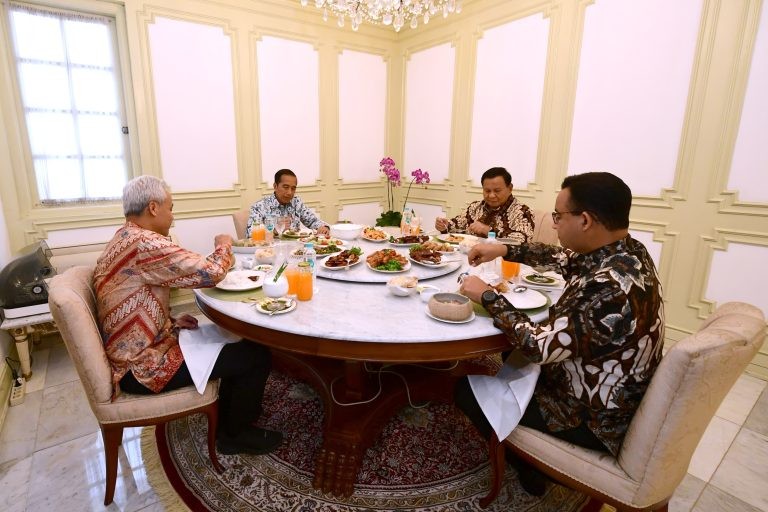 Usai Makan Bareng Tiga Capres, Prabowo Pastikan Tak Ada Arahan Khusus Jokowi