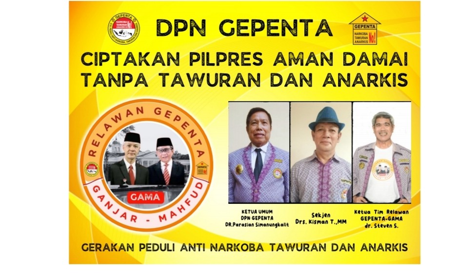 Ketua Relawan Gepenta Steven Simanungkalit Ajak Masyarakat Pilih Ganjar-Mahfud