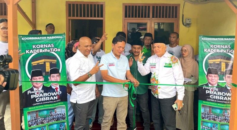 Resmikan Posko, Kornas PeTiGa Siap Tanggung Risiko Lantaran Dukung Prabowo-Gibran 