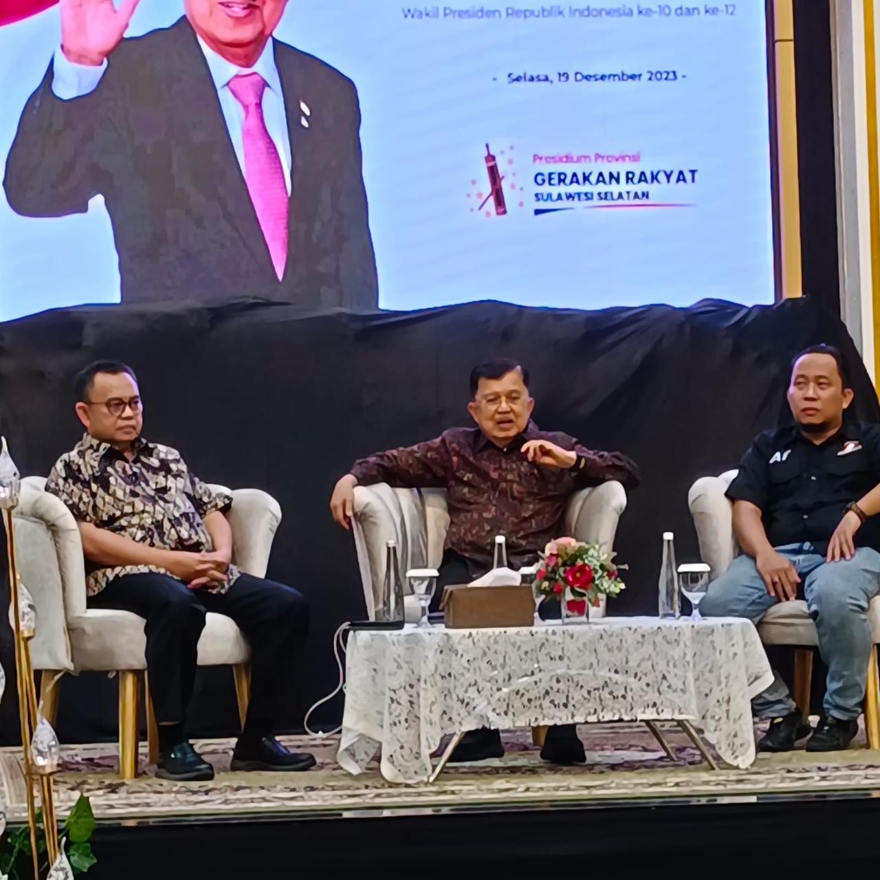Di Silaturahmi Presidium Gerakan Rakyat, JK Resmi Dukung AMIN