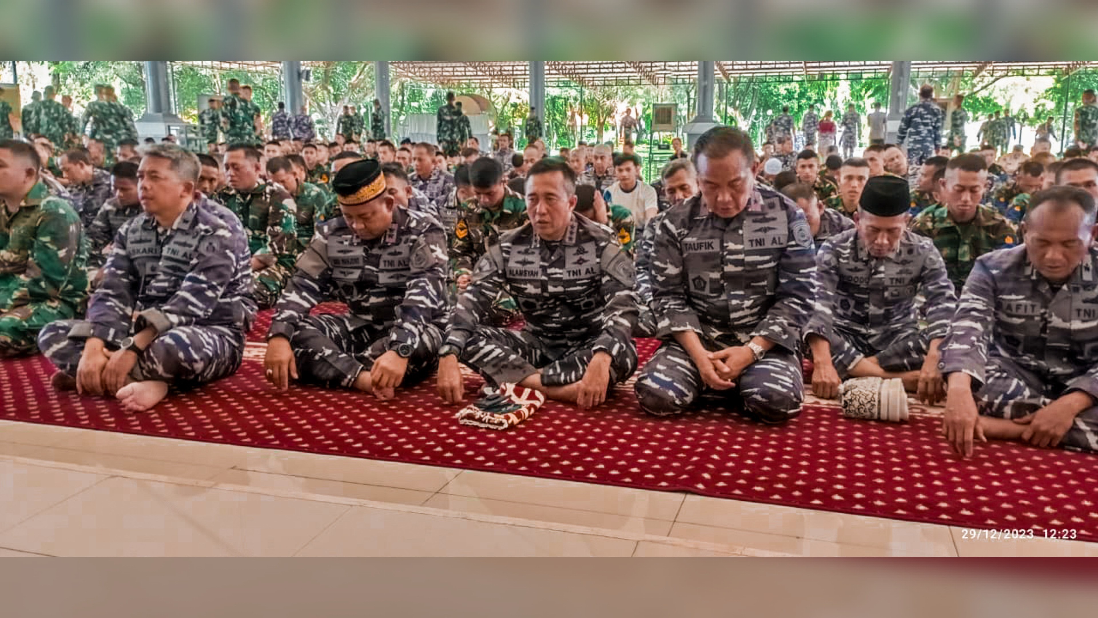 Jelang Akhir Tahun 2023, Dankodiklatal Laksanakan Doa Bersama Prajurit