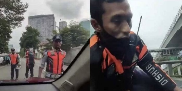 Kronologi Petugas Dishub Nemplok Terbawa di Kap Mobil