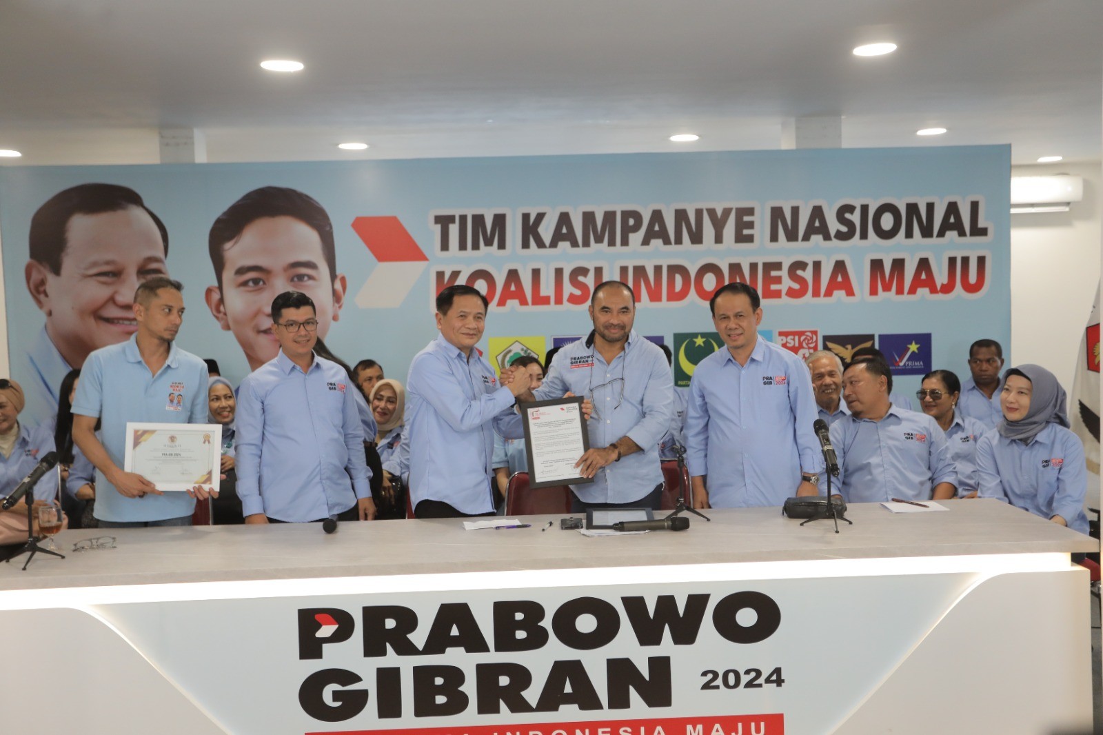 Ingin Indonesia Jadi Bangsa Besar, Adil dan Makmur, Relawan Pragib 2024 Deklarasi Dukung Prabowo-Gibran 