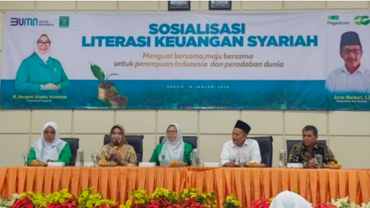PP Fatayat NU Gandeng PT Pegadaian Turun Gunung ke Gresik, Perkuat Kemandirian Ekonomi Kader
