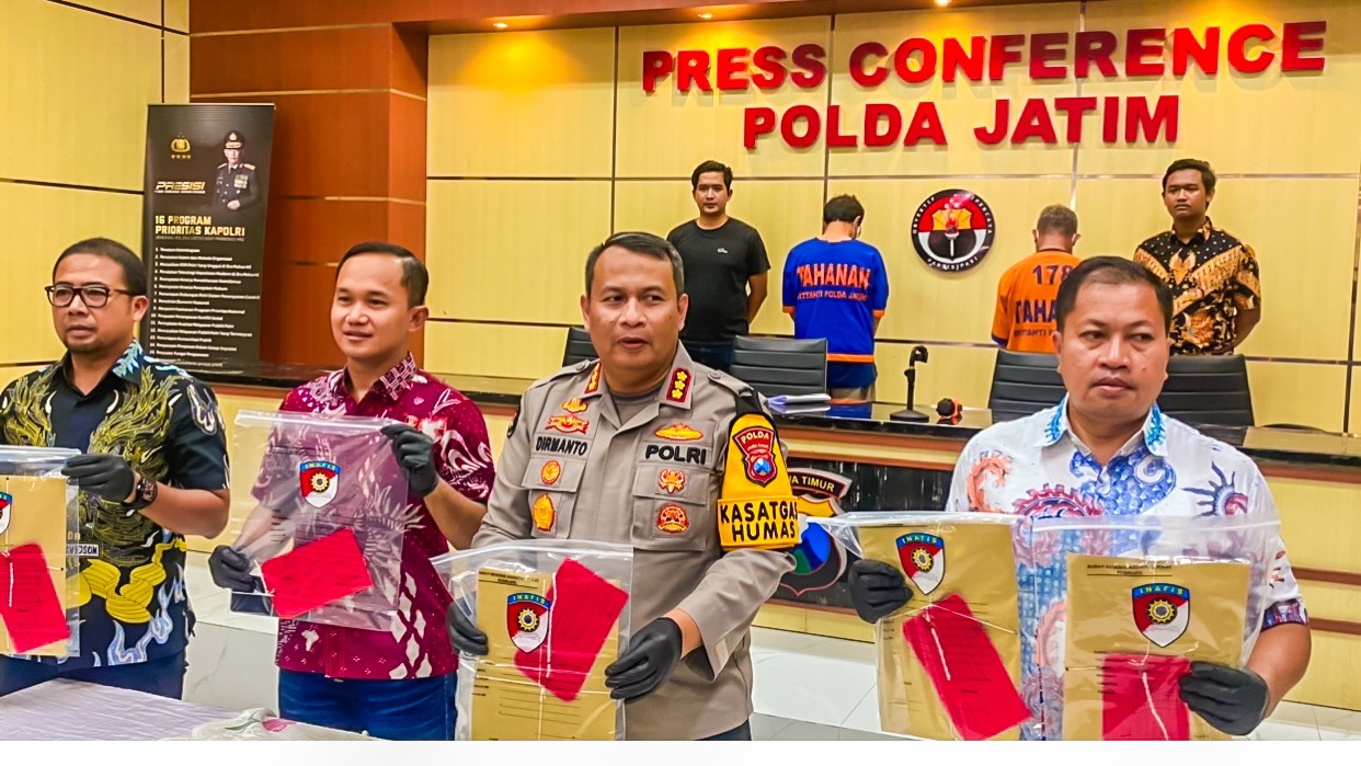 Polda Jatim Bongkar 4 Tersangka Calo ASN Kemenkumham dan Kemenag Pusat-Daerah