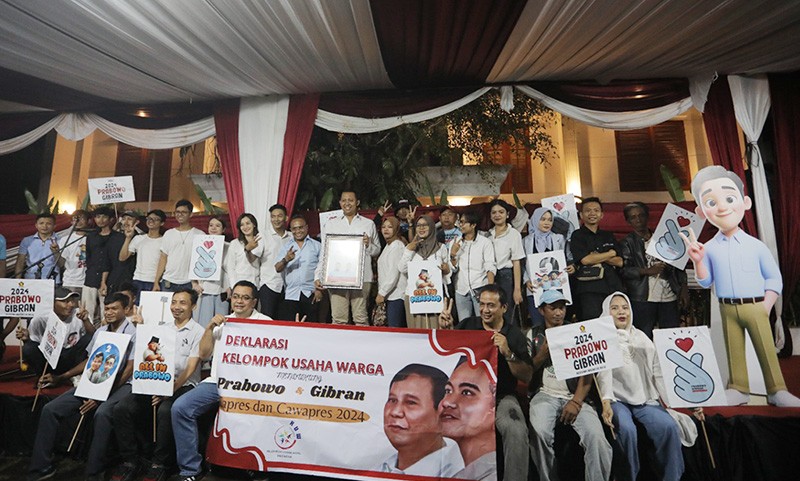 Kelompok Usaha Warga Jabodetabek Deklasasi Dukung Prabowo-Gibran