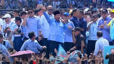 Prabowo: Kalian Kesini Mau Lihat Saya Joget Kan?