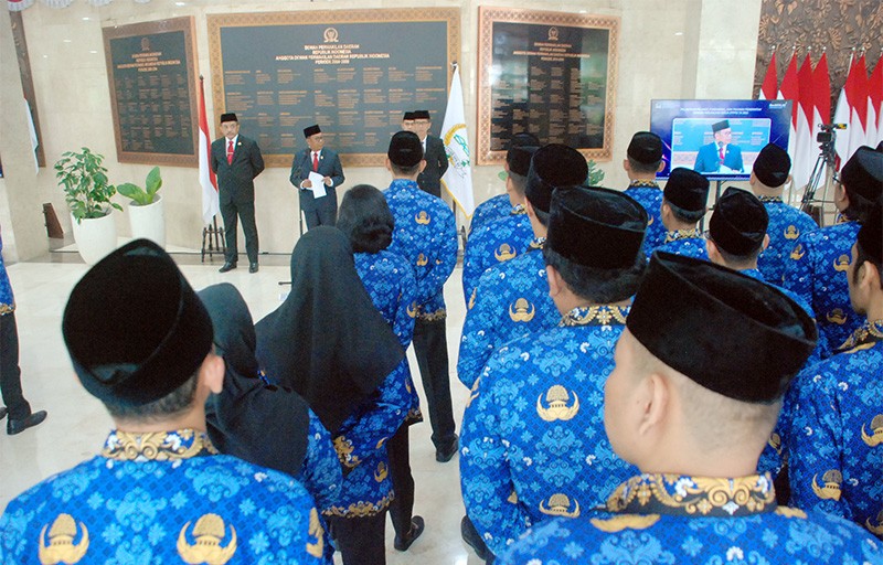 Lantik 96 Orang PPPK, Sekjen DPD RI Rahman Hadi Minta Berikan Pelayanan Kinerja Terbaik