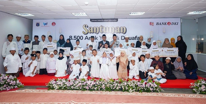 Bank DKI Berikan Santunan Senilai Rp1,7 Milliar Kepada 8.500 Anak Yatim