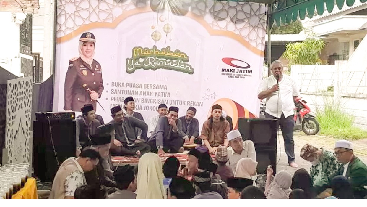 Didukung Kajati Jatim, LSM MAKI Santuni Anak Yatim Piatu di Bulan Ramadan