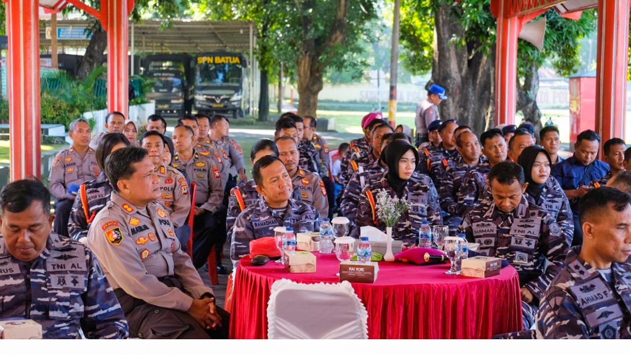 TNI-Polri Kompak, Dansatdik-2 Kodiklatal Kunjungi SPN Batua Polda Sulsel