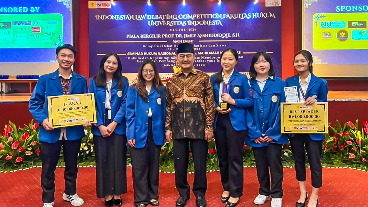 Delegasi FH Unair Sabet Juara I dan Best Speaker ILDC 2024