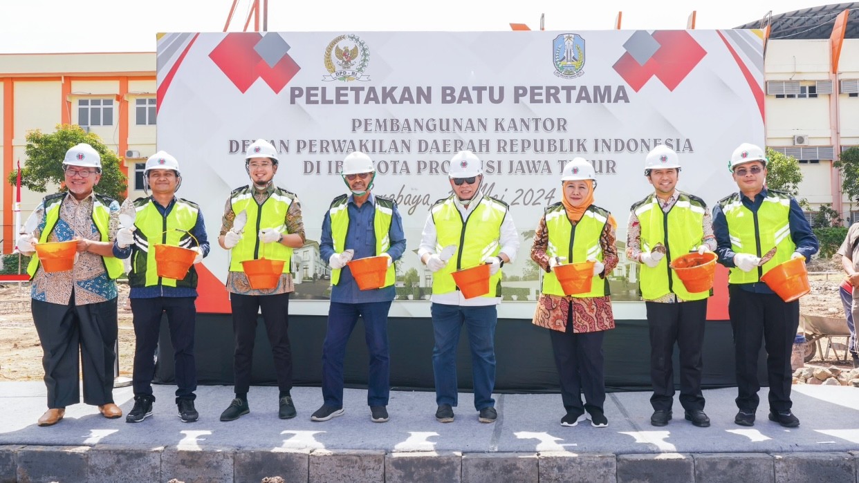 Kantor Perwakilan DPD RI di Jatim Dibangun, Khofifah: Mudahkan Masyarakat Salurkan Aspirasi