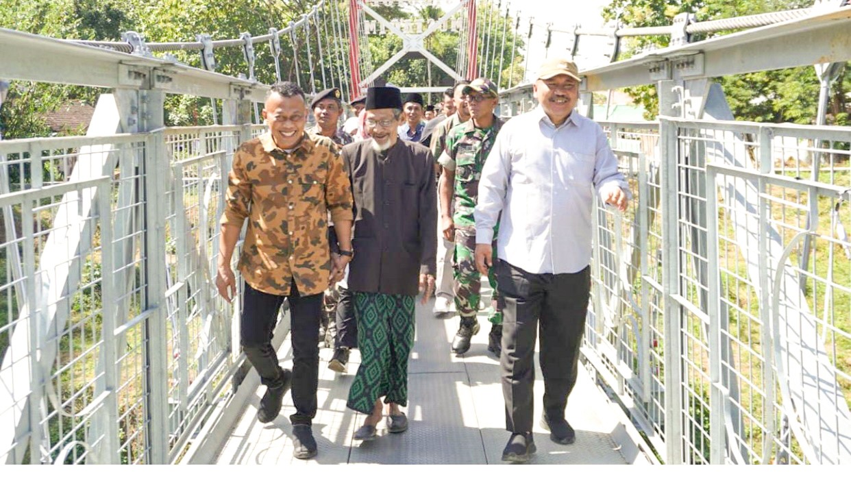 Ali Mufthi Bangun Jembatan Wot Gandul Sirotol Mustaqim Desa Tegalsari, Jetis