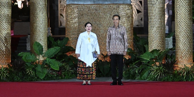 Disambut Hangat Jokowi, Puan Hadiri Welcoming Dinner World Water Forum di Bali