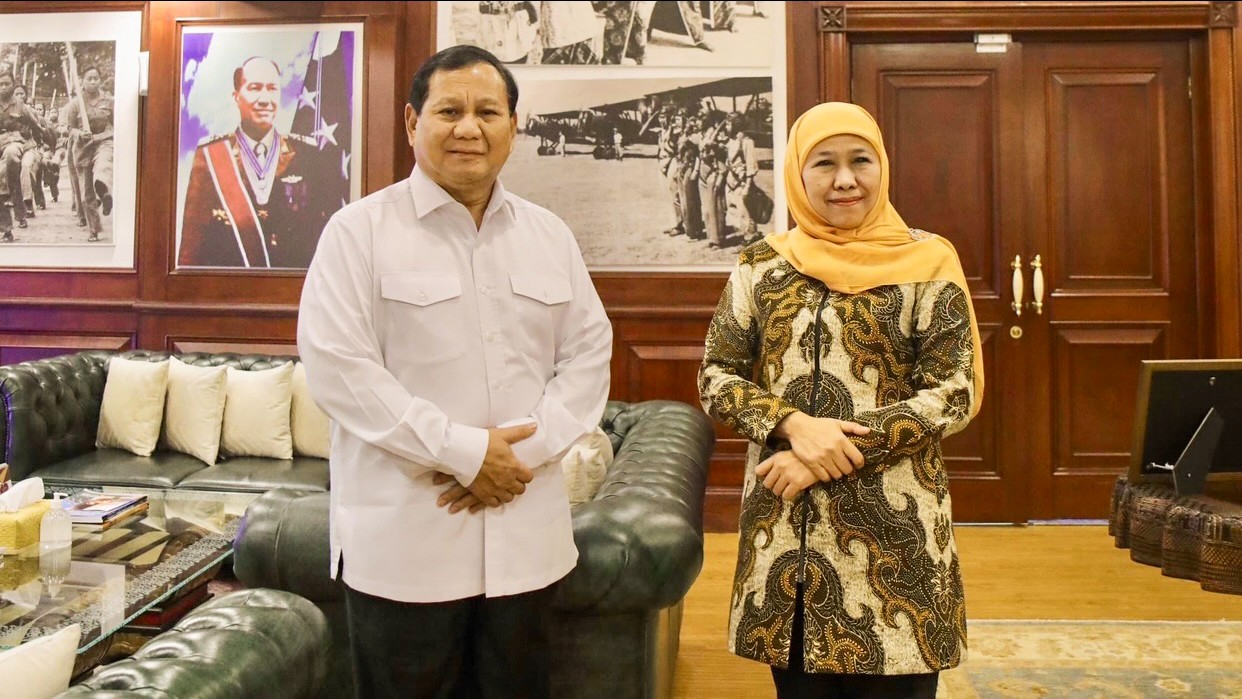 Khofifah Sampaikan ke Prabowo Kesiapan Pesantren Jatim Tampung 1.000 Anak-anak Palestina