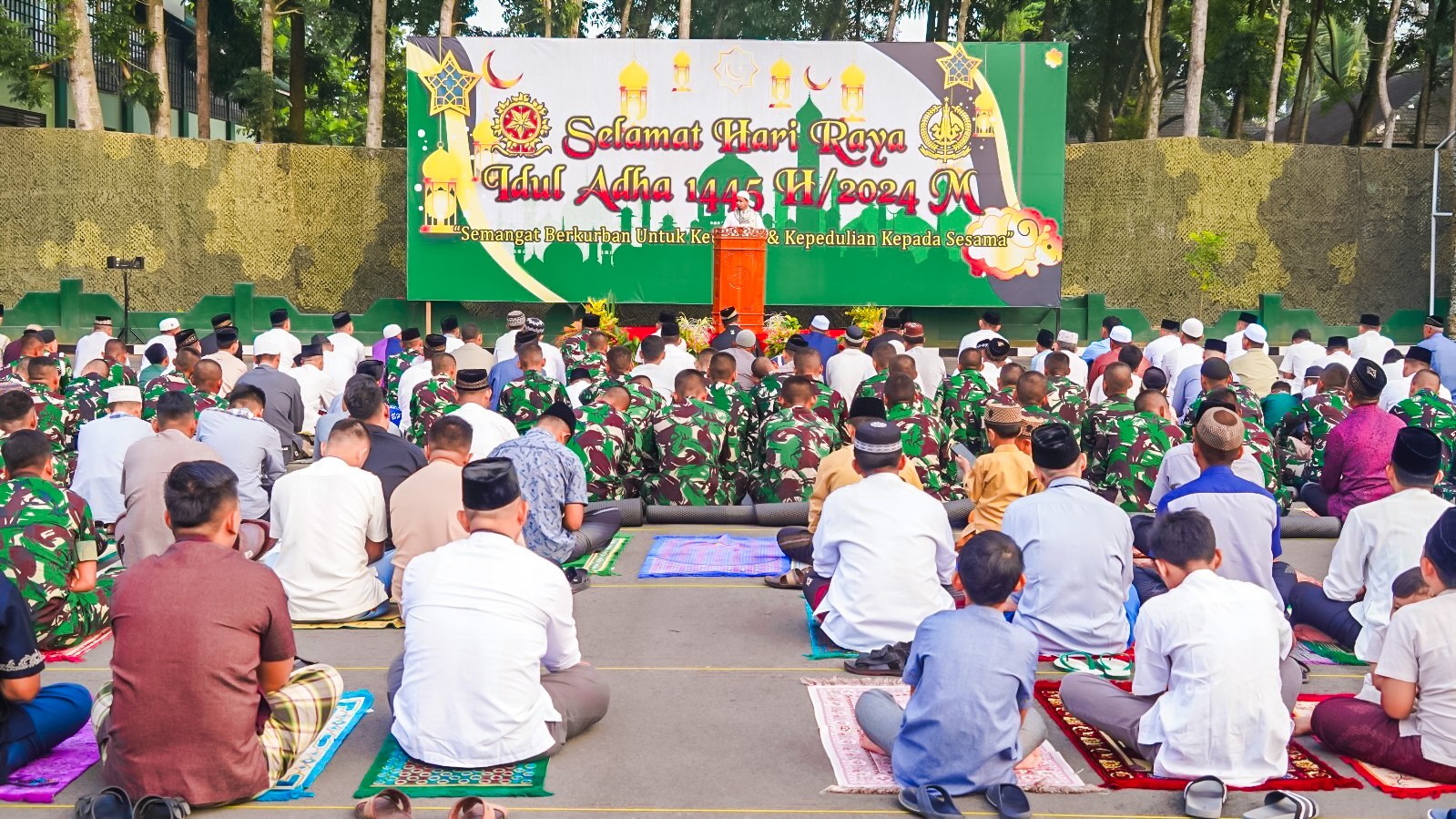Pangdivif 2 Kostrad dan Segenap Prajurit Peringati Hari Raya Idul Adha 1445 H / 2024 M
