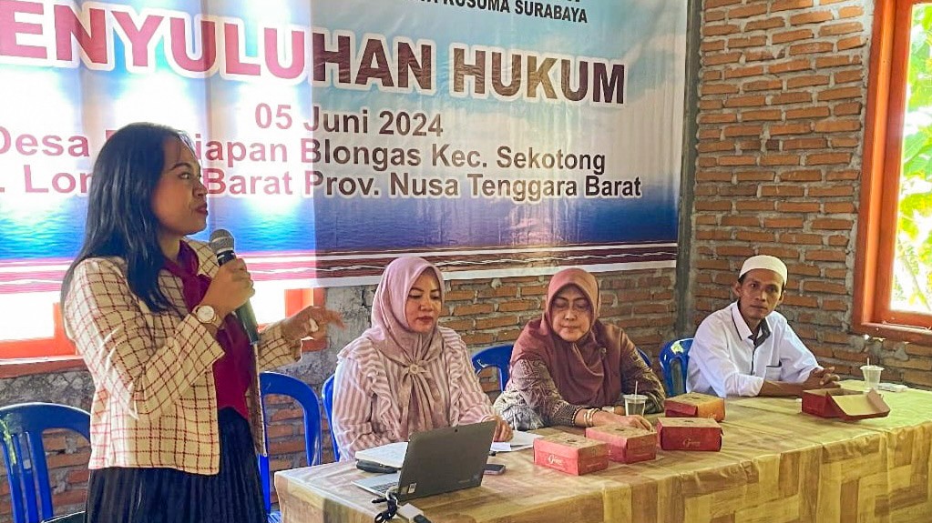 Dosen UWK Surabaya Gelar Penyuluhan Hukum “Dampak Perkawinan Dini” di Lombok Barat