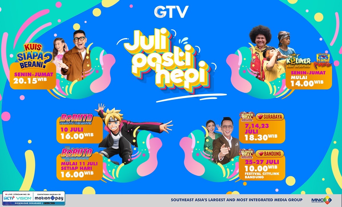 Liburan Full Happy, Ini Deretan Program Pilihan Gtv Tidak Boleh Kamu Lewatkan!