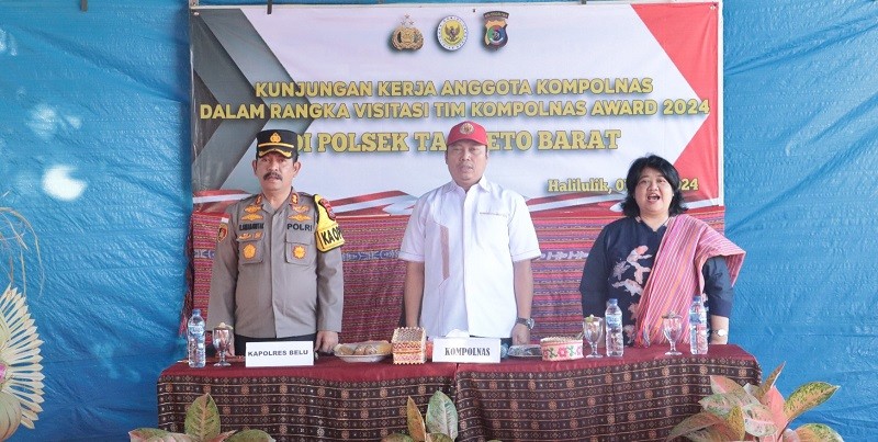 Kompolnas Pantau Inovasi Kepolisian Perbatasan di Mapolsek Tasifeto Barat, NTT  