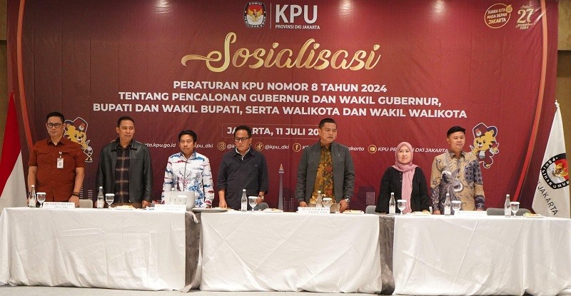 KPU DKI Sosialisasikan  PKPU Nomor 8 Terkait Batas Usia Cagub dan Cawagub