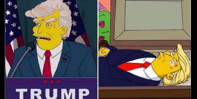 Ramalan Film Kartun The Simpsons Meleset, Trump Masih Hidup Usai Ditembak 