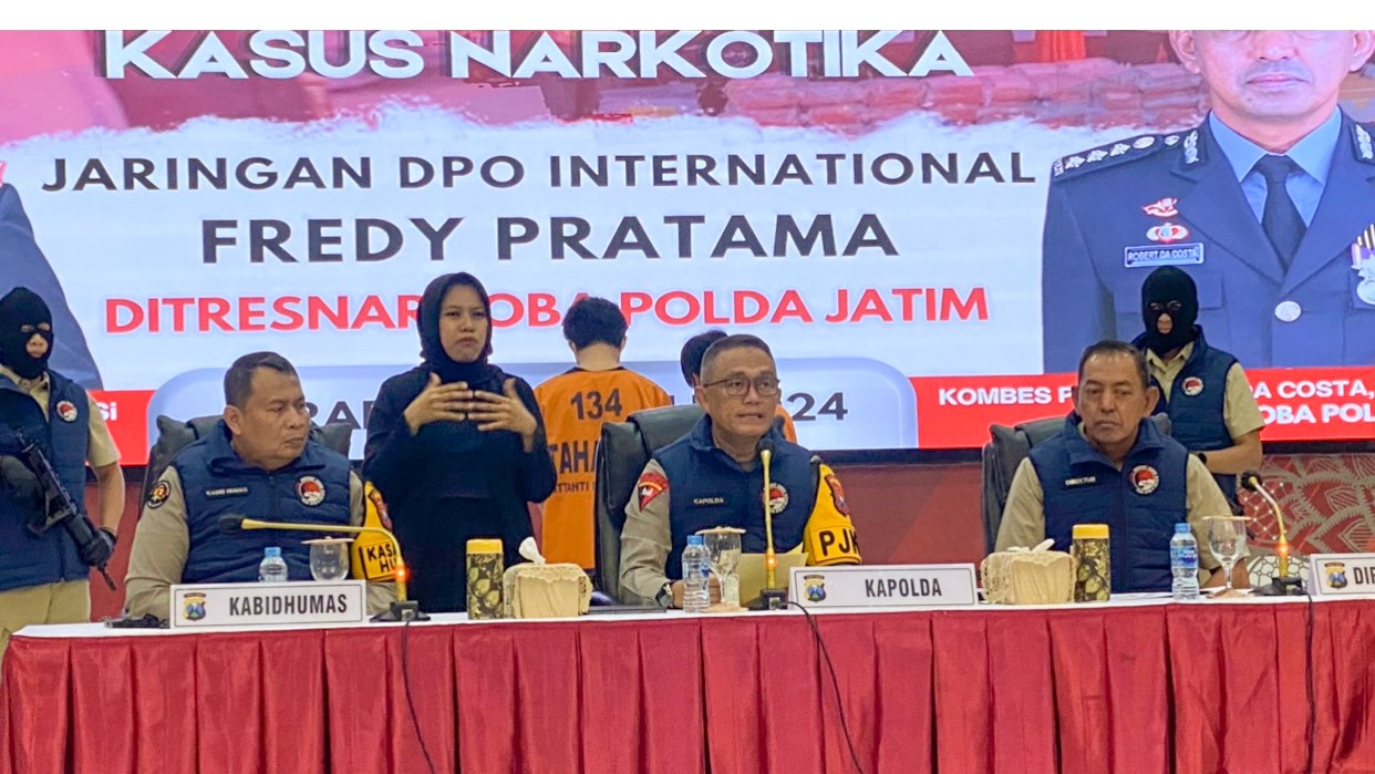 Sabu 88 Kg dan Ekstasi 2.100 Butir Senilai Rp 90 Miliar Berhasil Diungkap Polda Jatim
