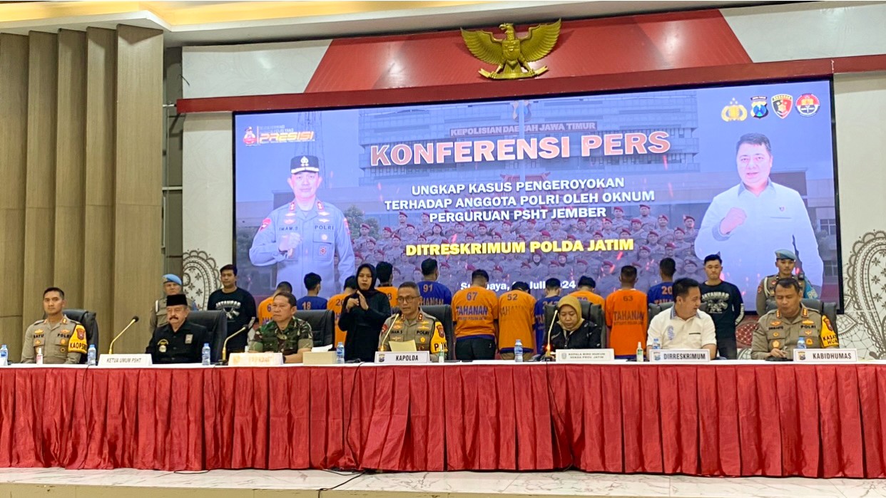 13 Oknum PSHT Jember yang Keroyok Anggota Polri Ditetapkan Tersangka oleh Polda Jatim