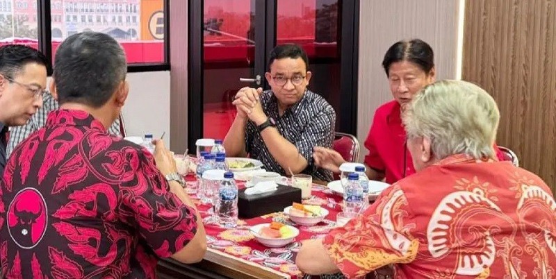 Anies Datangi Kantor DPD PDIP Jakarta