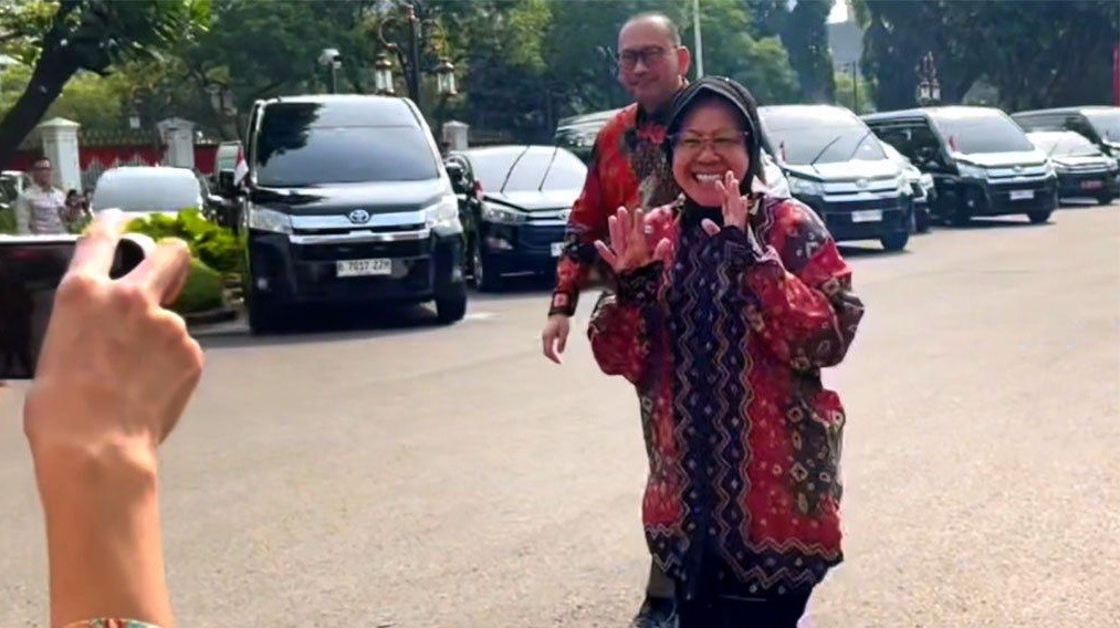Usai Daftar Jadi Bacagub Jatim,  Risma Temui Jokowi