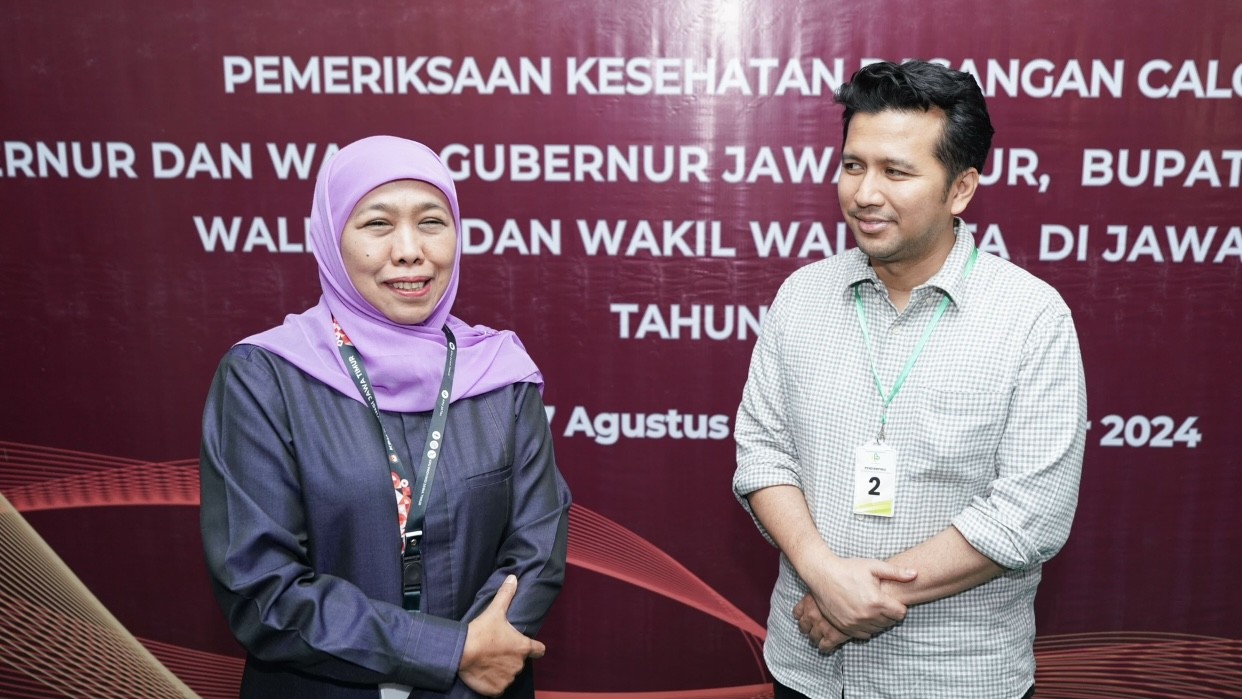 6 Jam Tes Fisik dan Mental, Khofifah-Emil: Alhamdulillah Lancar Tanpa Kendala