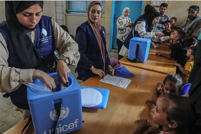 Hampir 443.000 Anak Gaza Terima Dosis Pertama Vaksin Polio