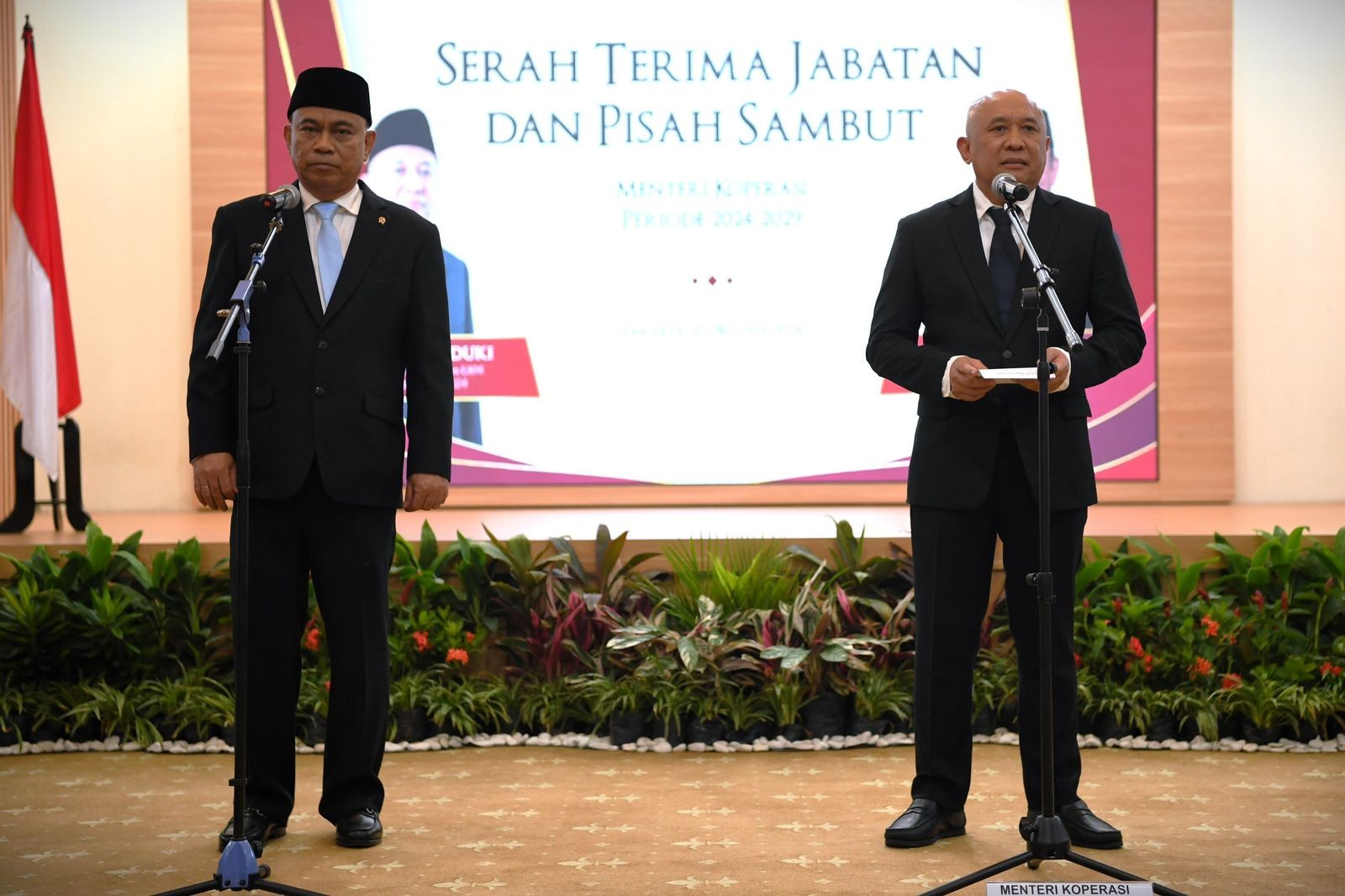 Sertijab Menteri Koperasi, Budi Arie Sampaikan Target 100 Hari Kerja