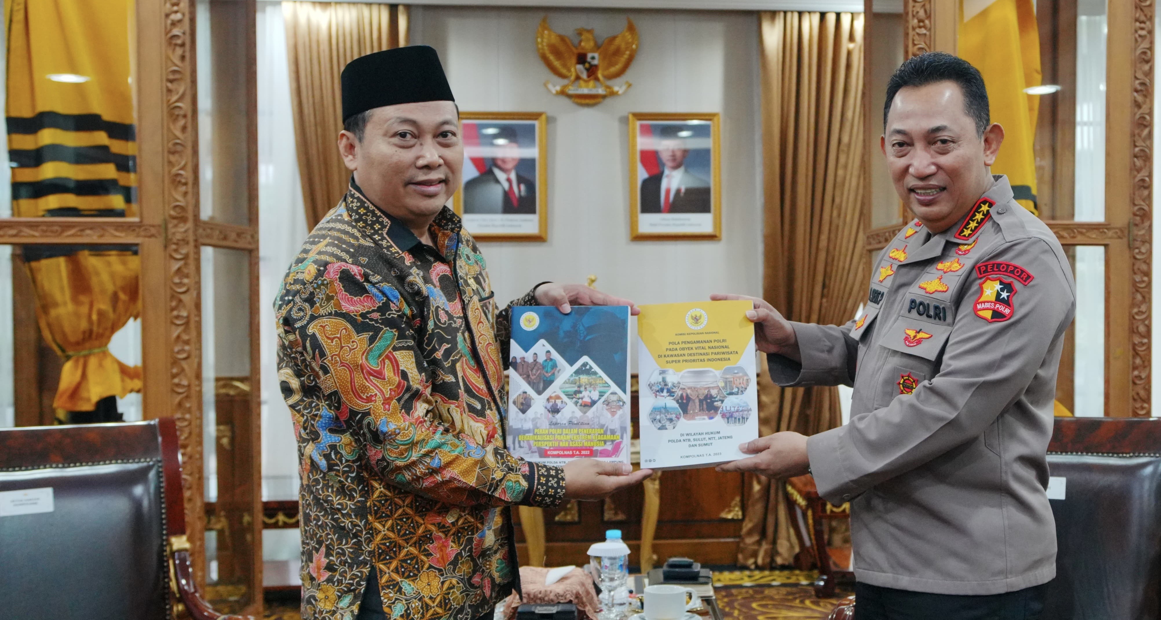 Temui Kapolri, Mohammad Dawam Serahkan Tiga Hasil Penelitian dan Rekomendasi Kompolnas